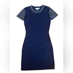 Michael Kors Women's Studded Navy Knit Dress In Size XS